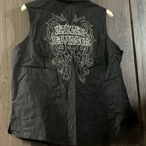 Women’s Black Harley Davidson vest Size 1W